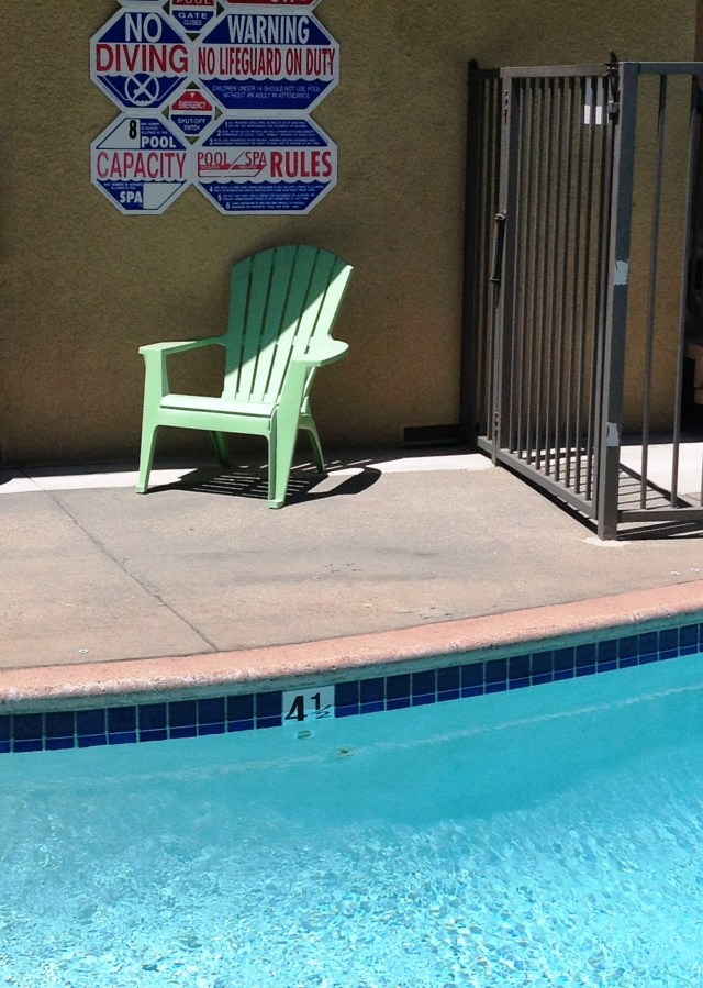 (*Note:  This is not a picture of the pool at the fancy resort hotel I stayed in but is, rather, an unreasonable facsimilie.)