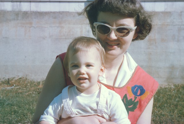 Mummy and me (ahem...) rather a long time ago!