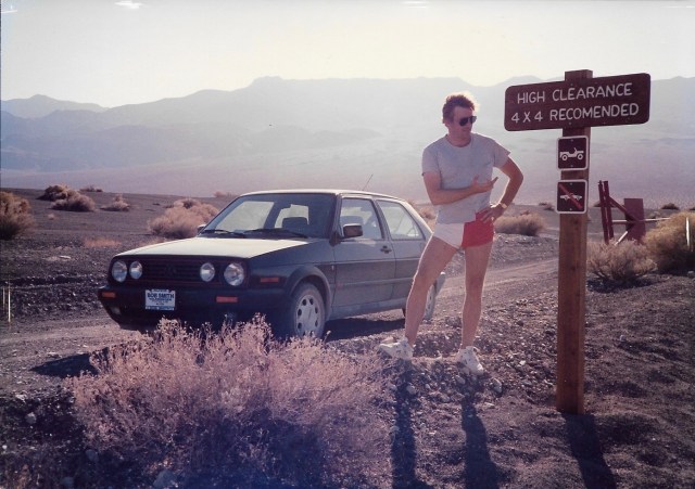 An indelicate gesture for a cautionary sign.